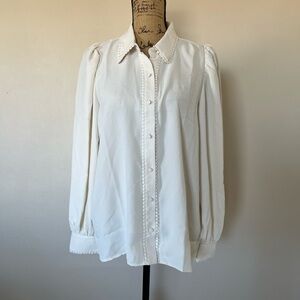 NWT Ann Taylor White Blouse